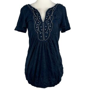 Layered WITH LOVE WOMEN'S‎ SHORT SLEEVE V-NECK RUCHED TUNIC TOP